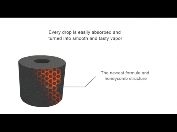 What is a honeycomb structure ceramic coil?